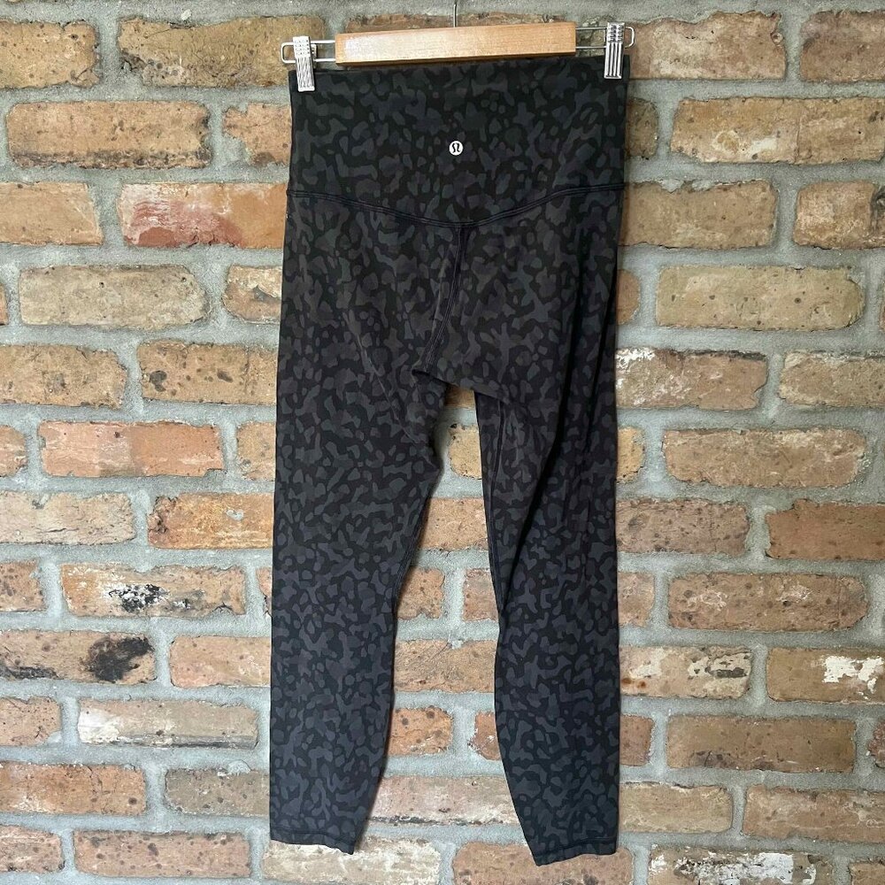 Lululemon Black Gray High-Rise 25" Camo Leggings Women's Size 2 - Picture 7 of 10